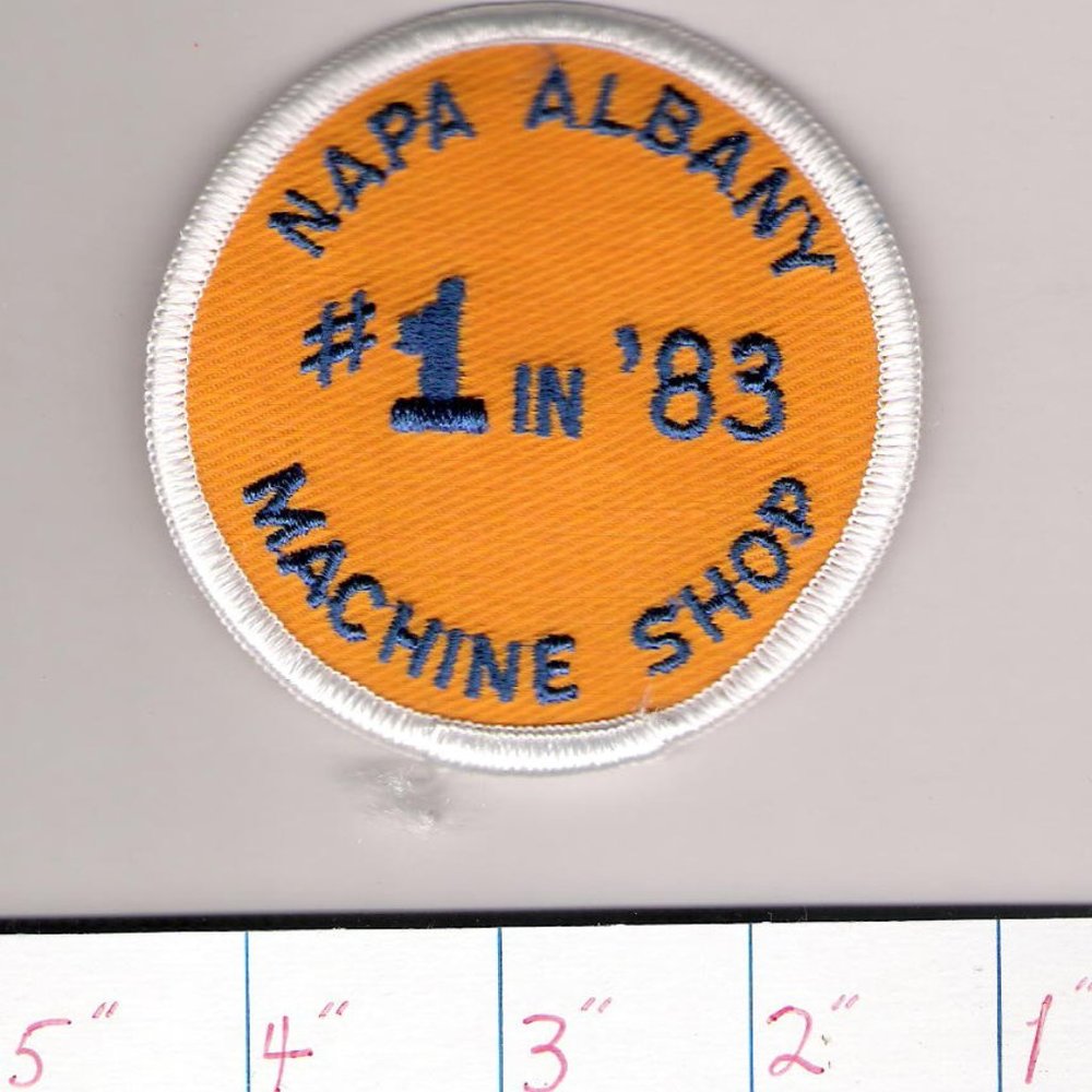 Vintage #1 In 1983 Napa Albany Machine Shop Sew On Patch